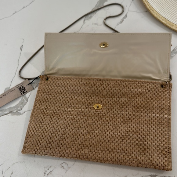 Mary Ann Rosenfeld Vintage Raffia Clutch / Shoulder - Picture 2 of 7